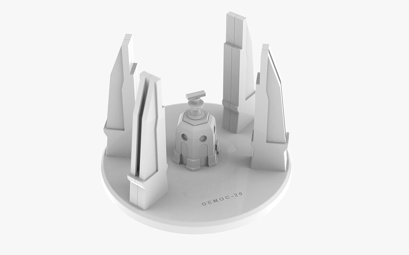 Democ. Pocket，袖珍建筑模型，塑料，