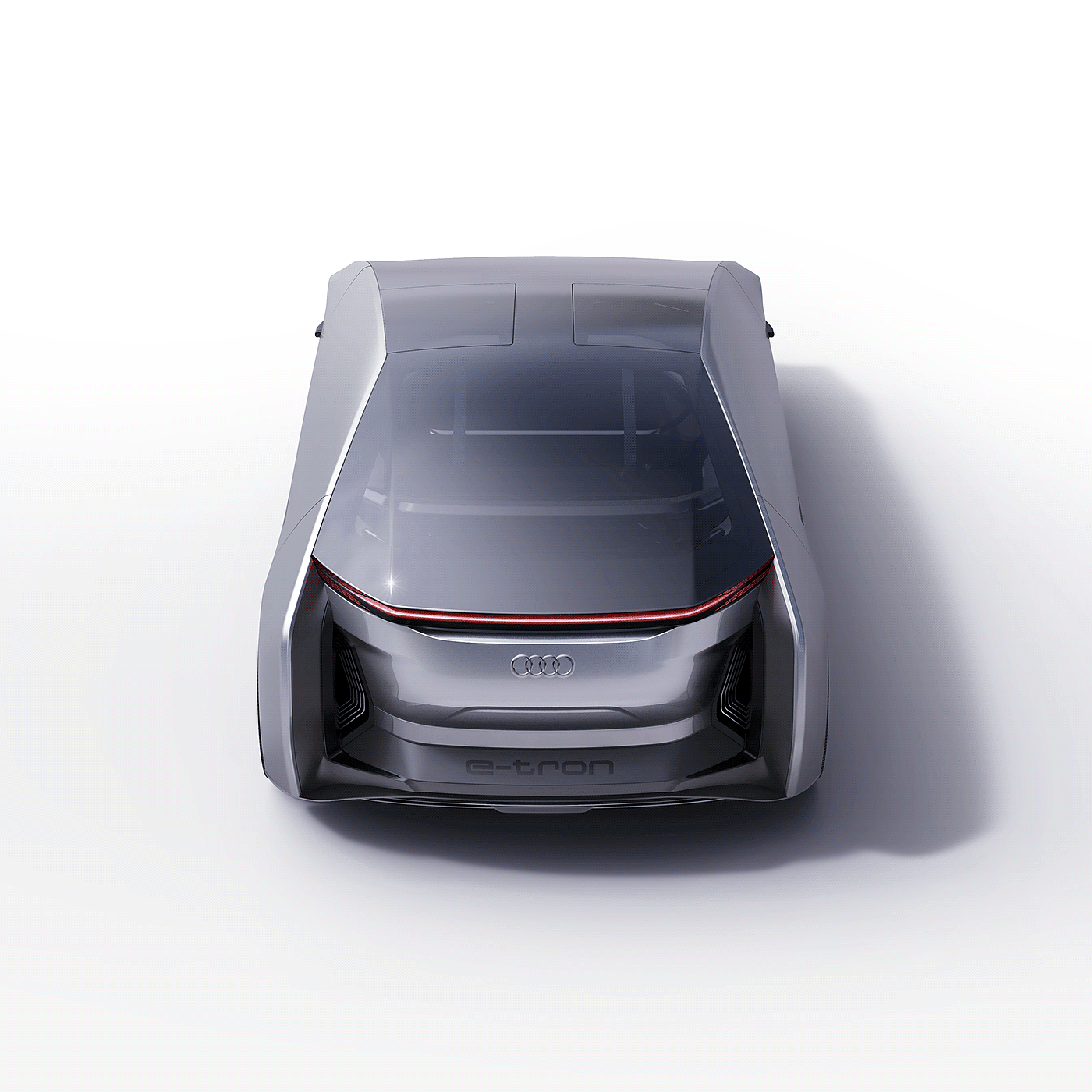 Audi e-tron GT，汽车设计，手绘，