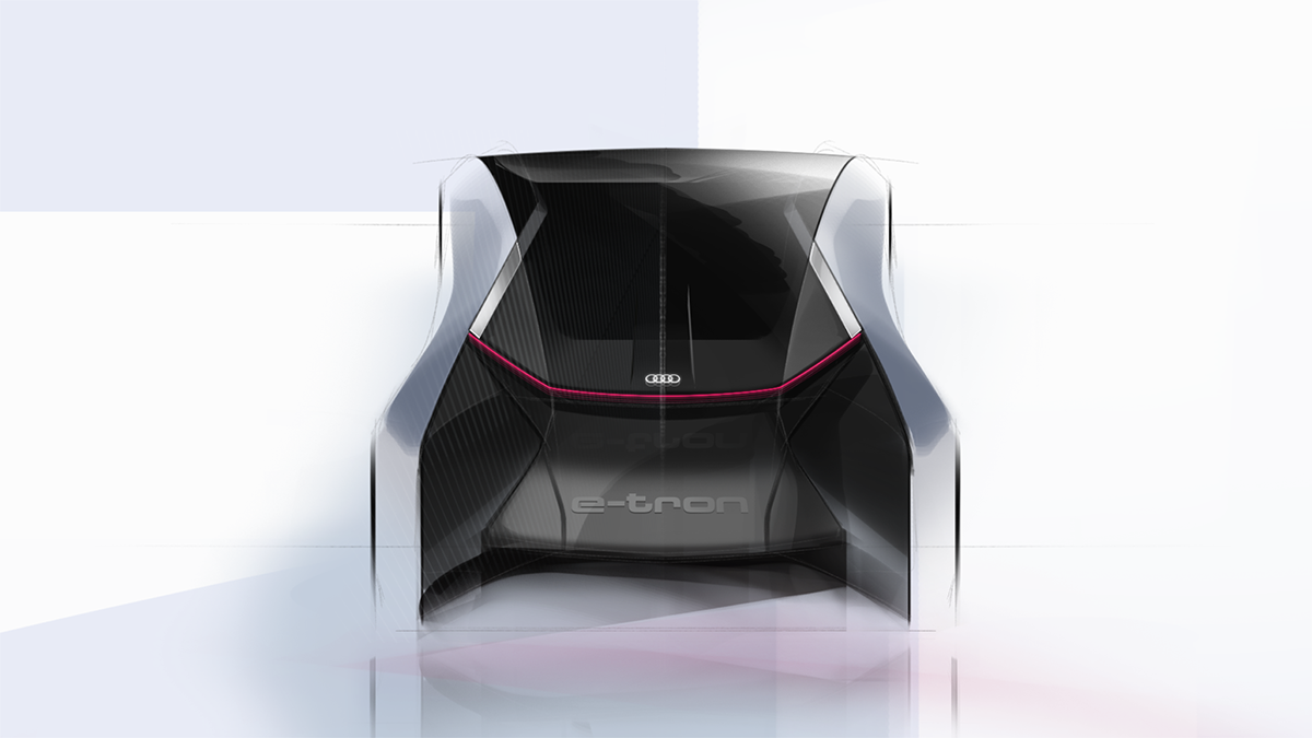 Audi e-tron GT，Automobile design，Hand drawn，