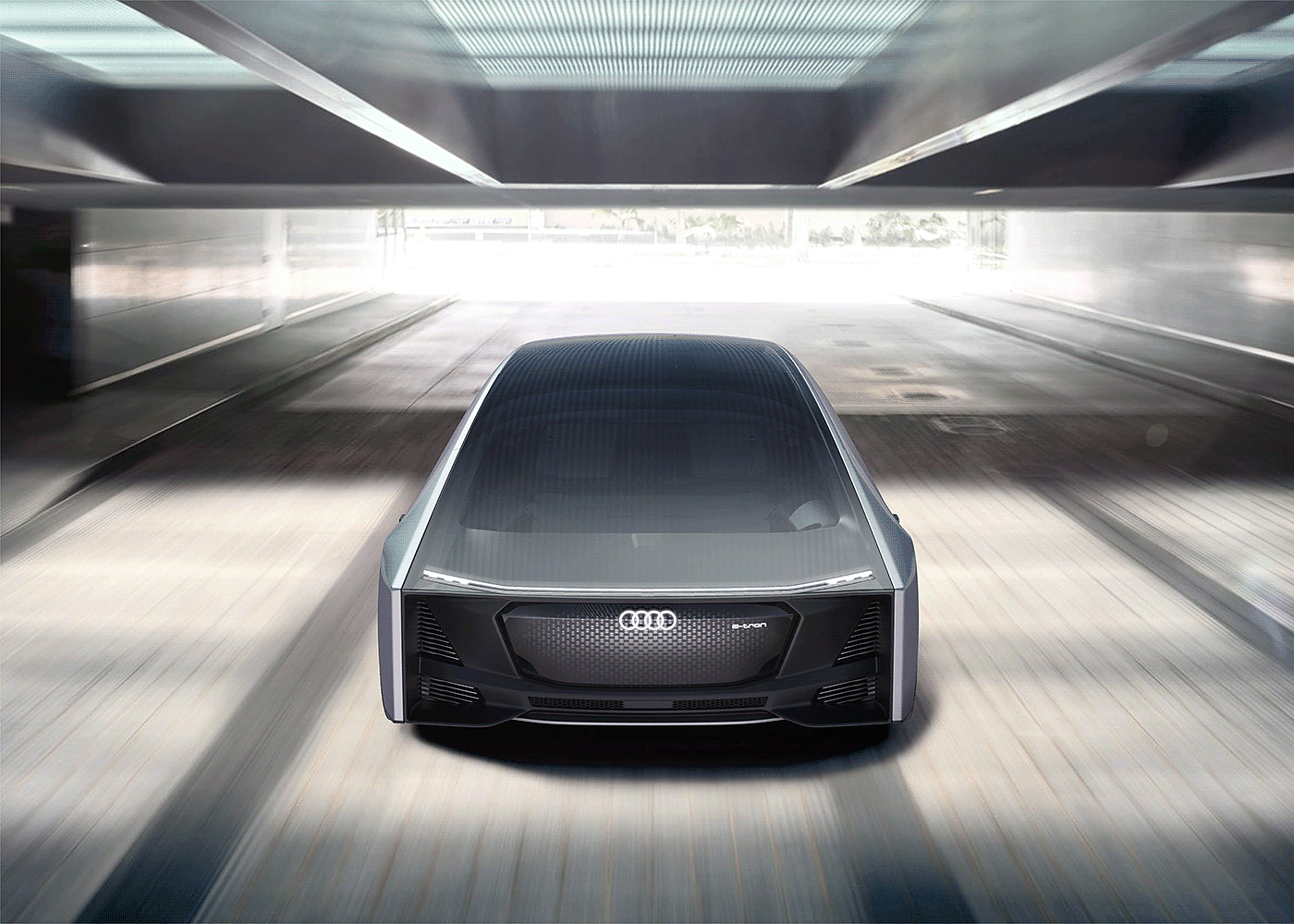 Audi e-tron GT，汽车设计，手绘，