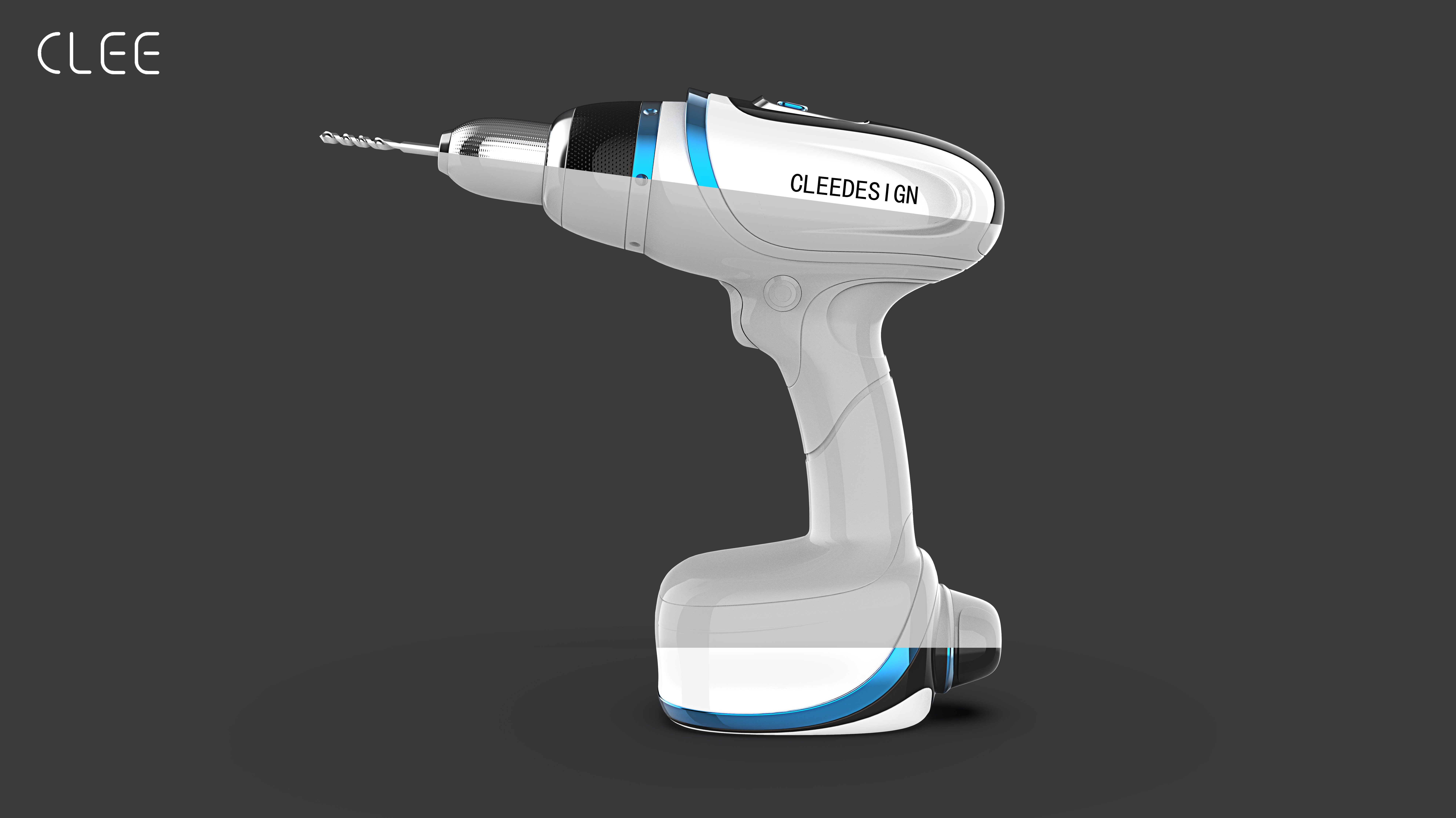 Electric drill，Rhinoceros modeling，keyshot，