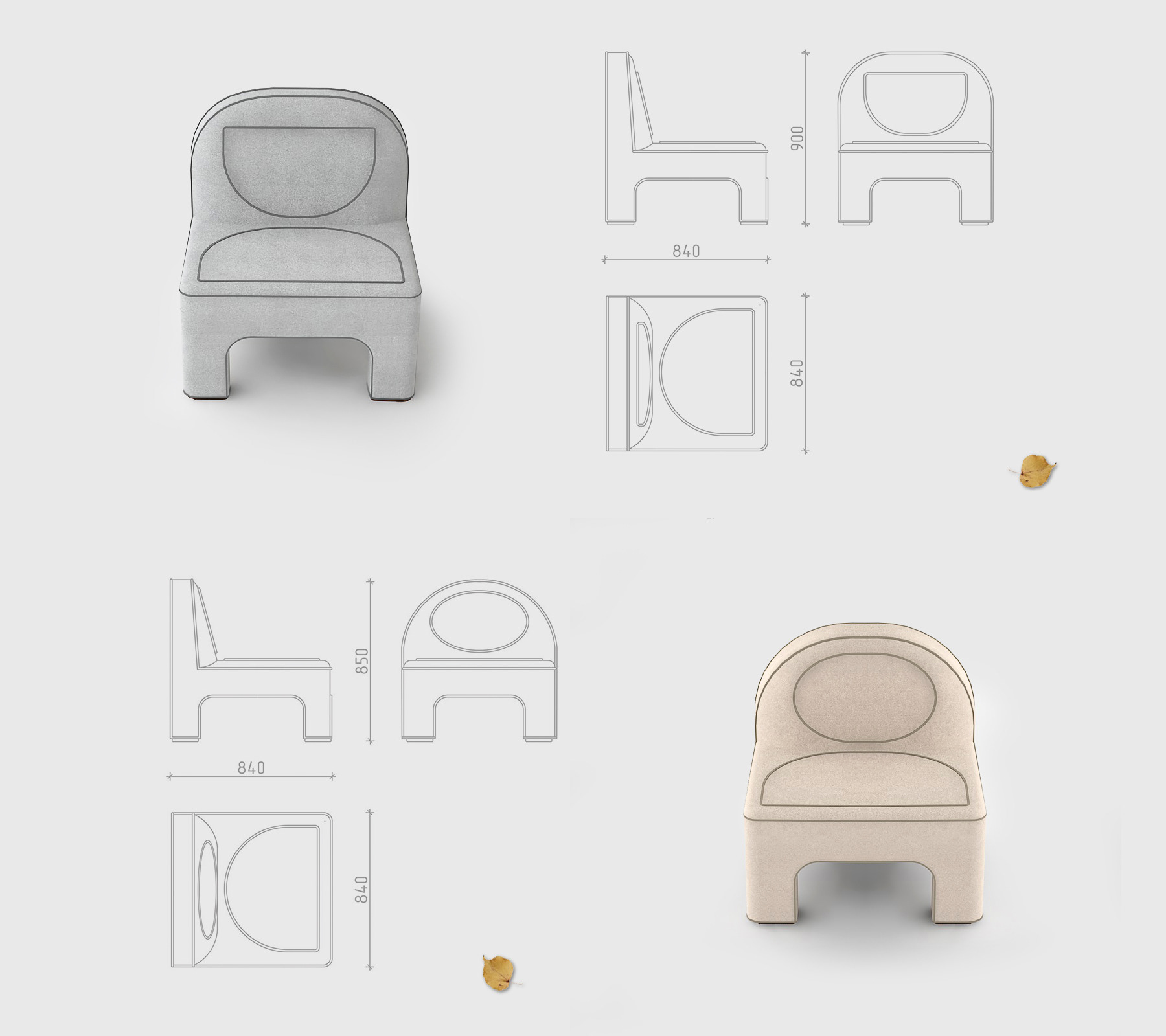 furniture，Molpi furniture series，Minimalism of life，Armchair，Cushion，