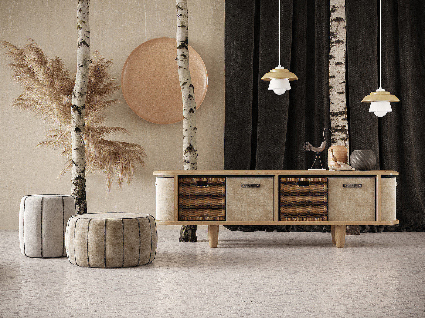 furniture，Molpi furniture series，Minimalism of life，Armchair，Cushion，
