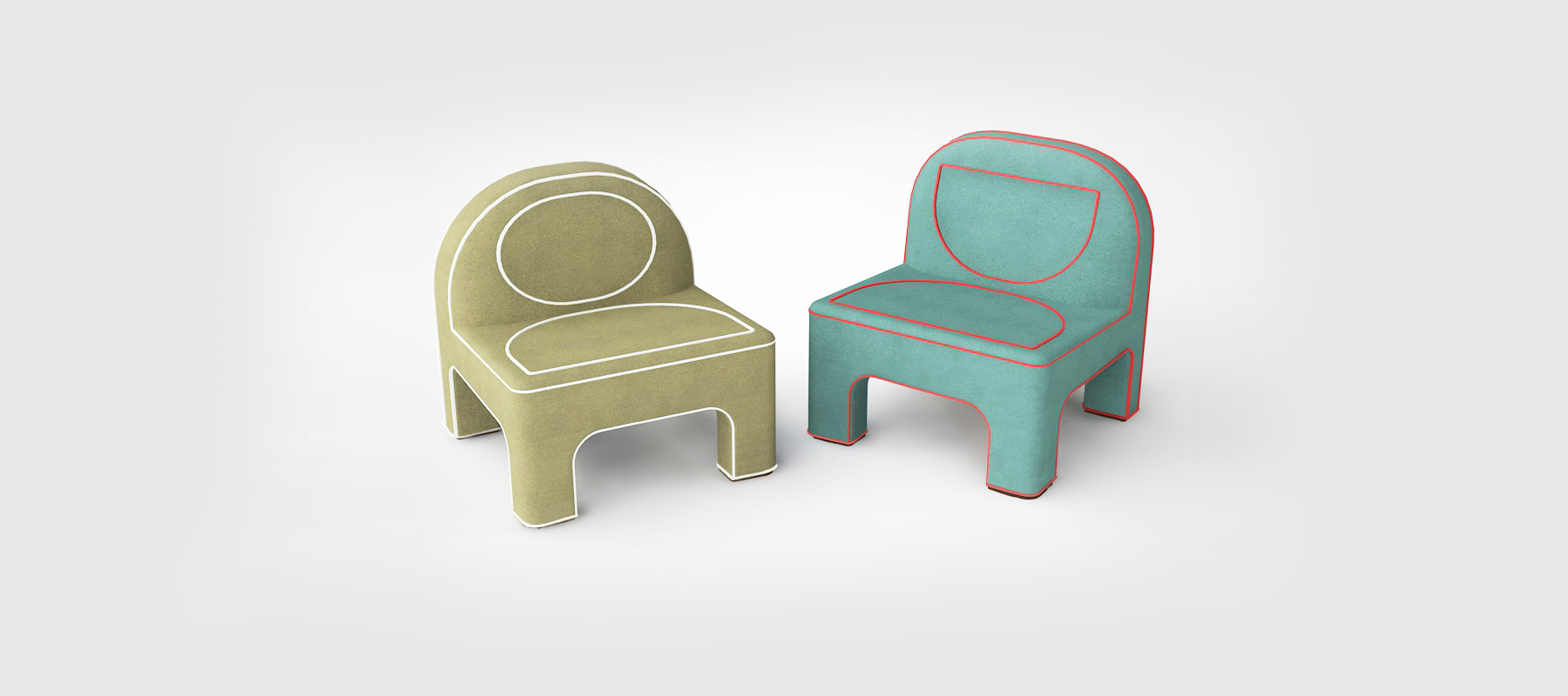 furniture，Molpi furniture series，Minimalism of life，Armchair，Cushion，