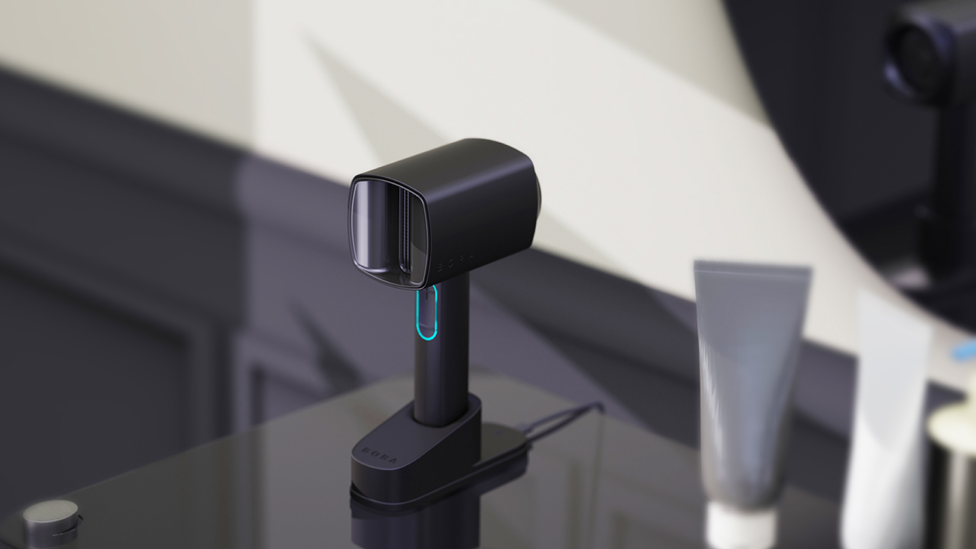 BORA wireless，hair drier，black，