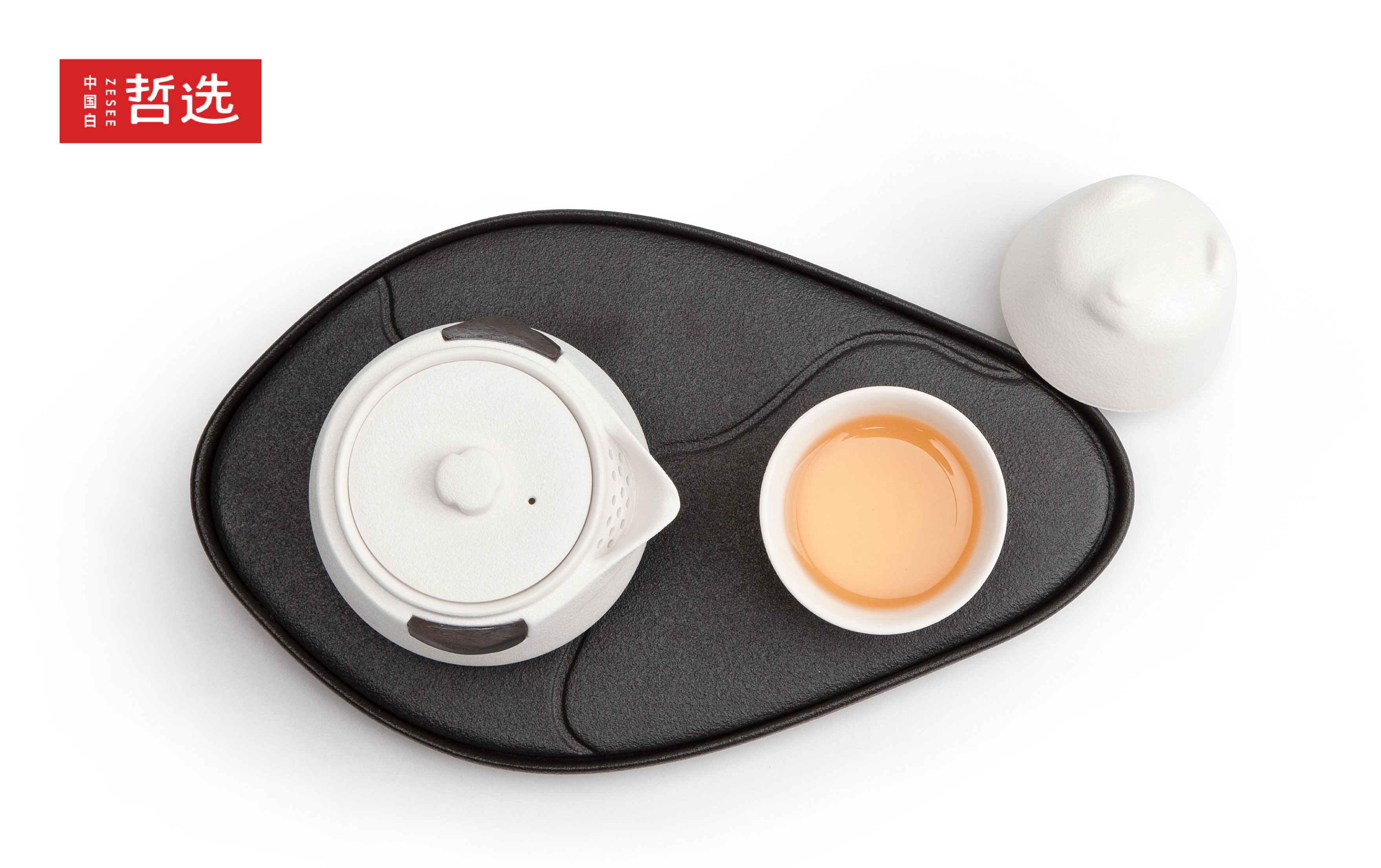 Simplicity，teapot，Convenient tea set，One pot and two cups，Zhe Xuan，Express cup，Polar bear，Chinese white，