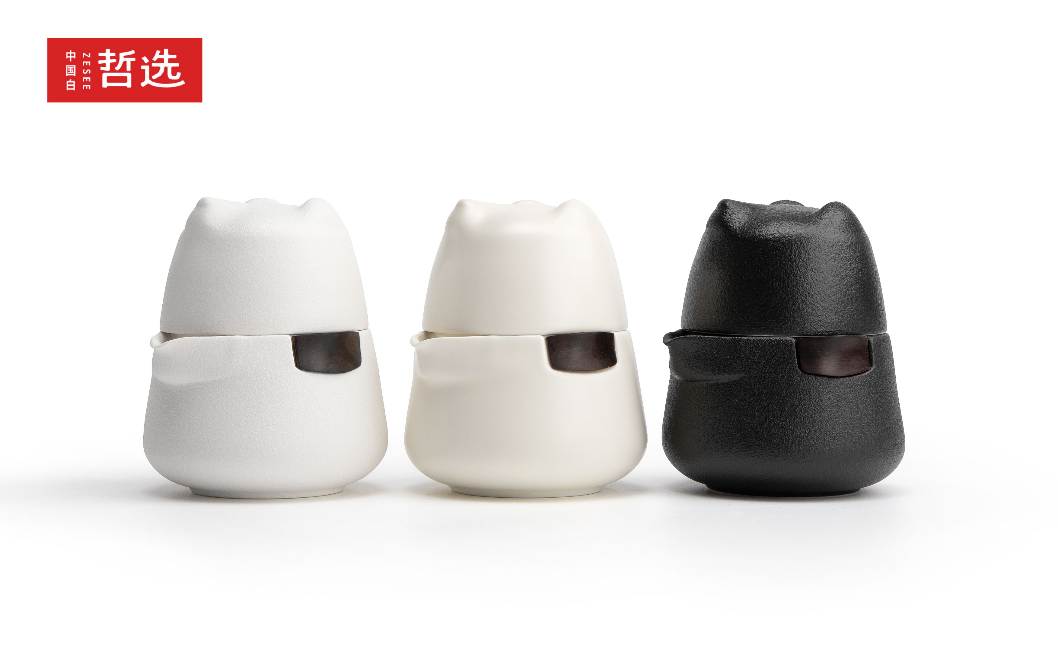 Simplicity，teapot，Convenient tea set，One pot and two cups，Zhe Xuan，Express cup，Polar bear，Chinese white，