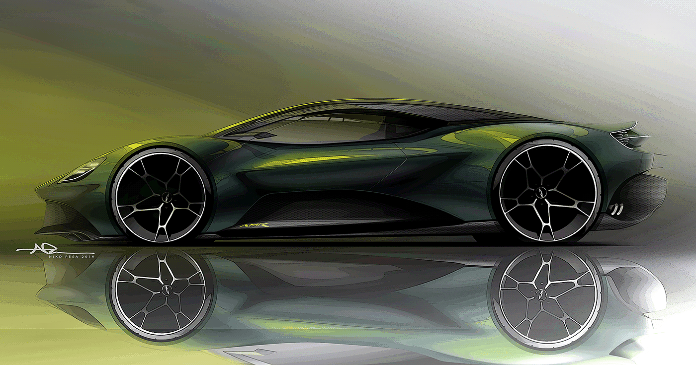 Aston Martin，Automobile design，Automobile concept，Car sketch，