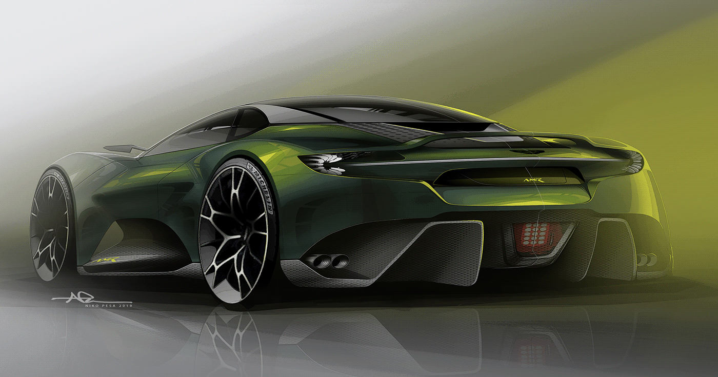 阿斯顿·马丁,汽车设计,汽车概念,汽车素描