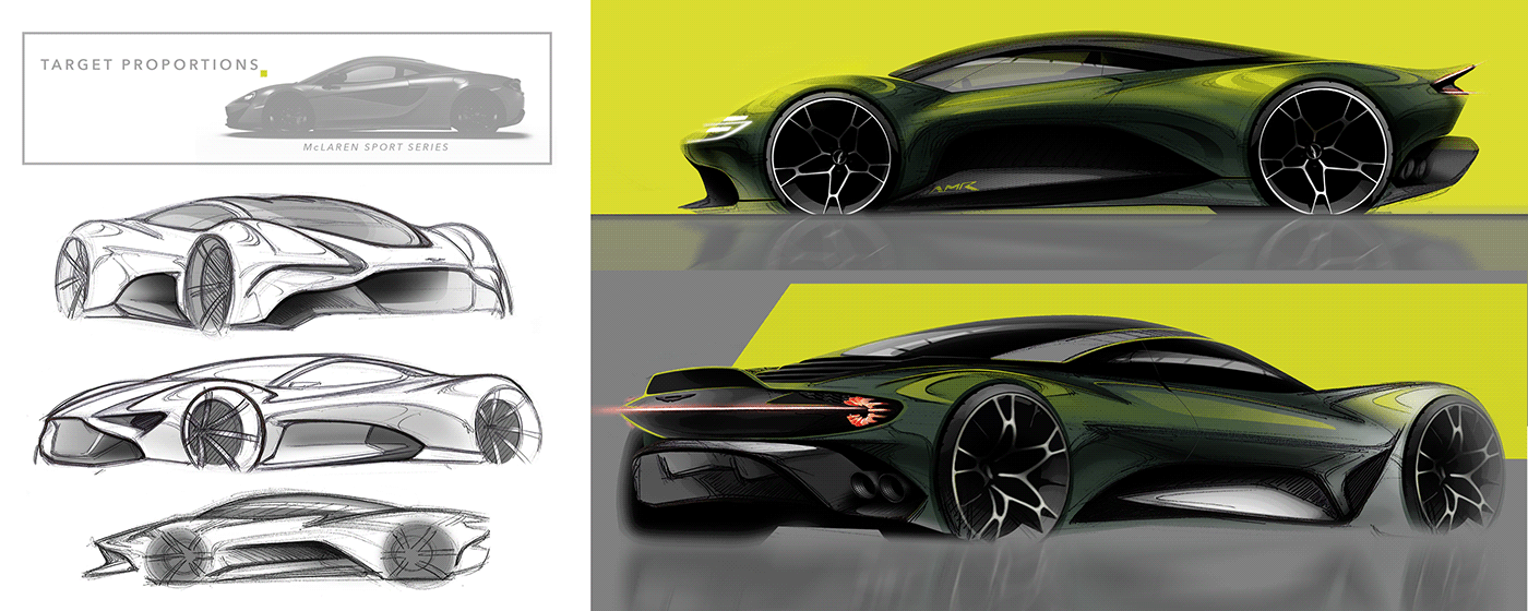 Aston Martin，Automobile design，Automobile concept，Car sketch，
