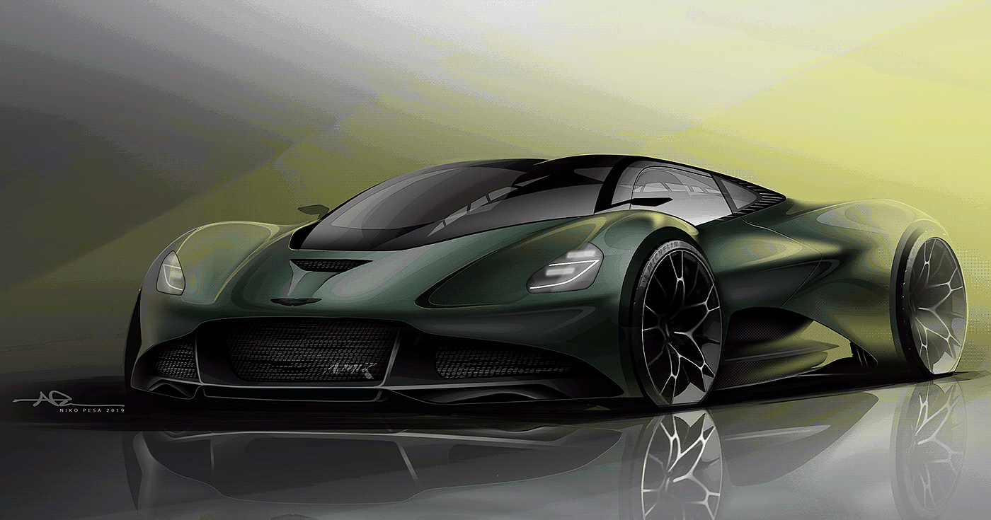 Aston Martin，Automobile design，Automobile concept，Car sketch，