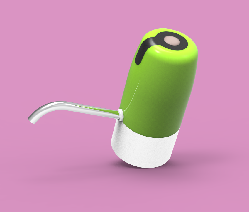 Automatic water suction device for barreled water，