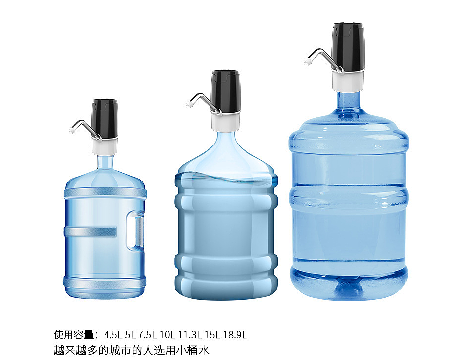 Automatic water suction device for barreled water，