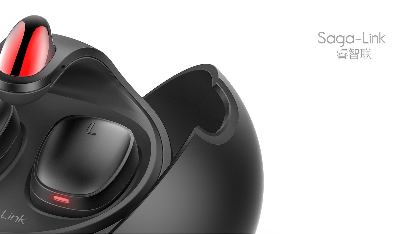 headset，tws，Bluetooth headset，Sunrise impression，product design，