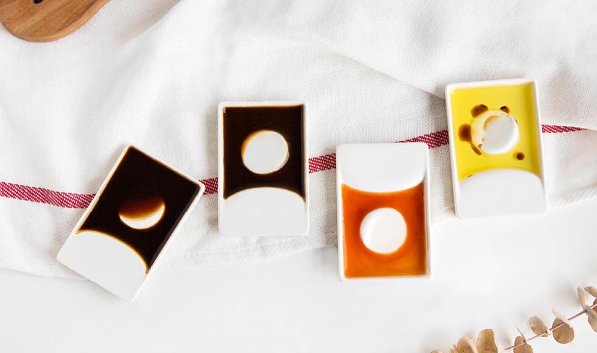 Tableware design，Soy sauce dish，Japanese design，product design，