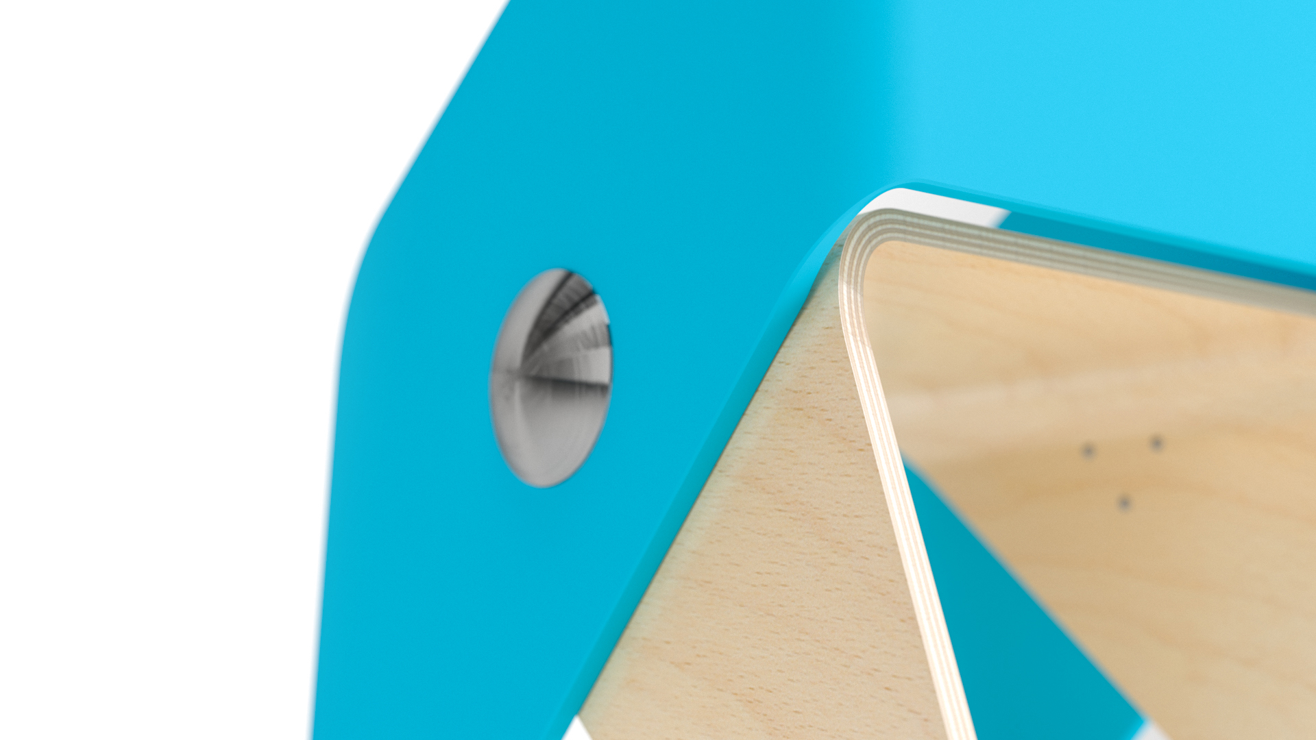 blue，Children chair，ray，Minimalism，