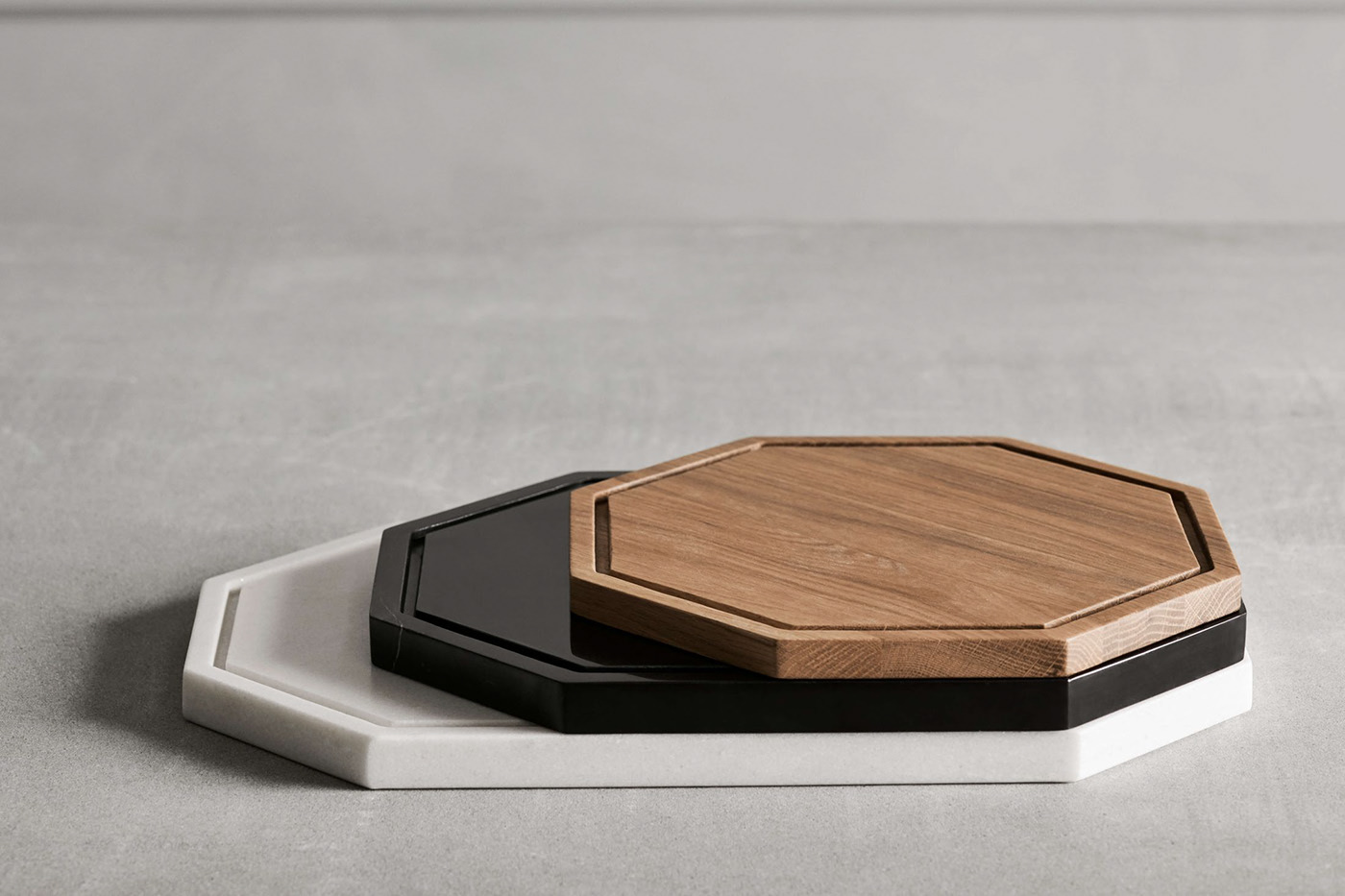 Pavel Vetrov，a chopping board，Octagonal，chopping block，wooden ，