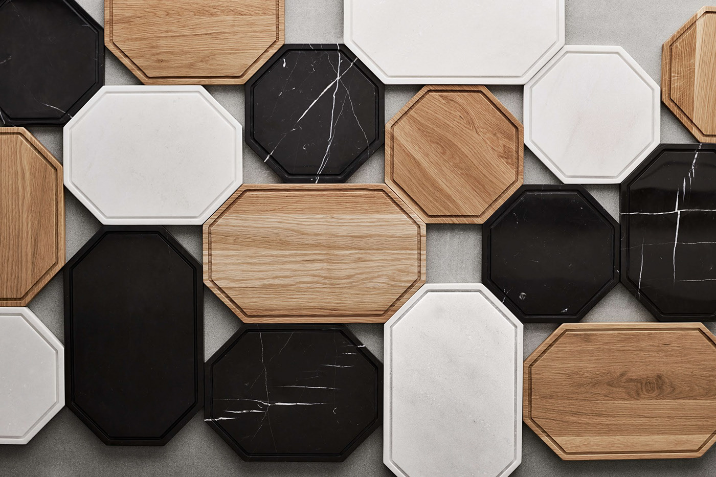 Pavel Vetrov，a chopping board，Octagonal，chopping block，wooden ，