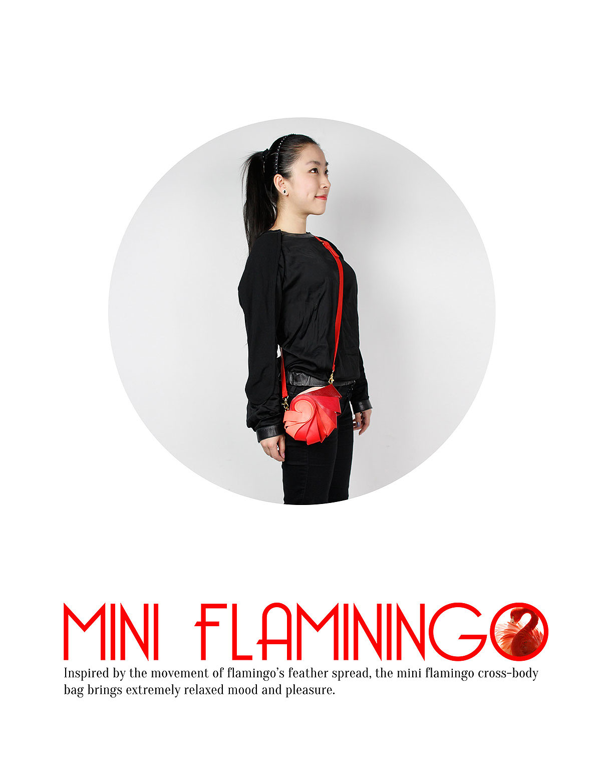 fashion，handicraft，Mini Flamingo Bag，Flamingo，knapsack，