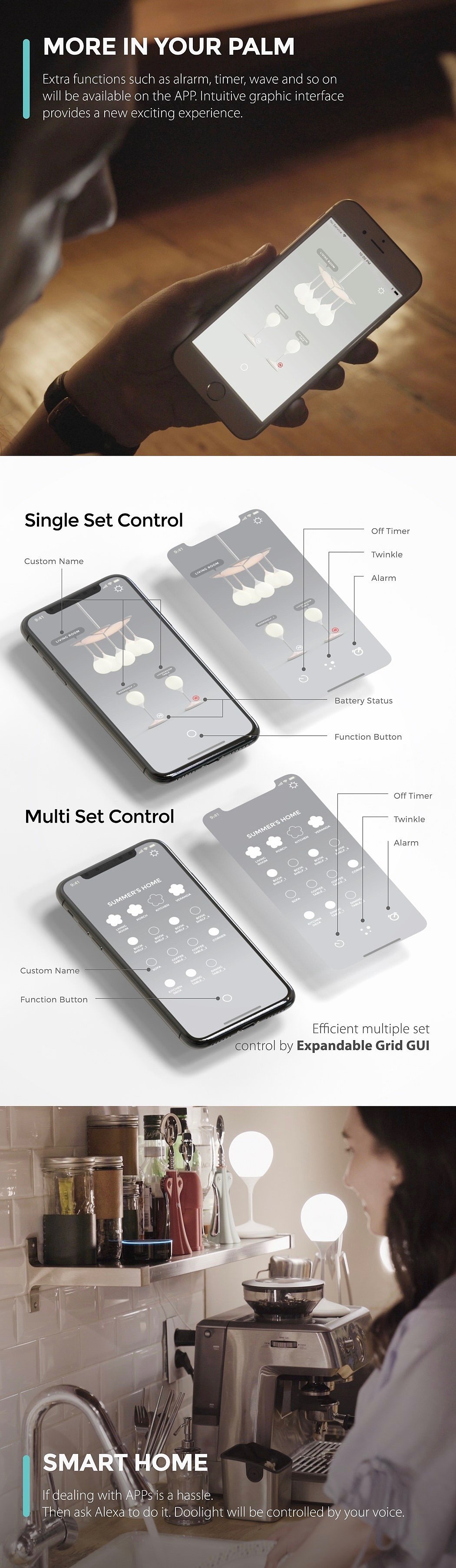 Drop Light，app，Doosan Baek，吊灯，白色，防水，照明，灯饰，