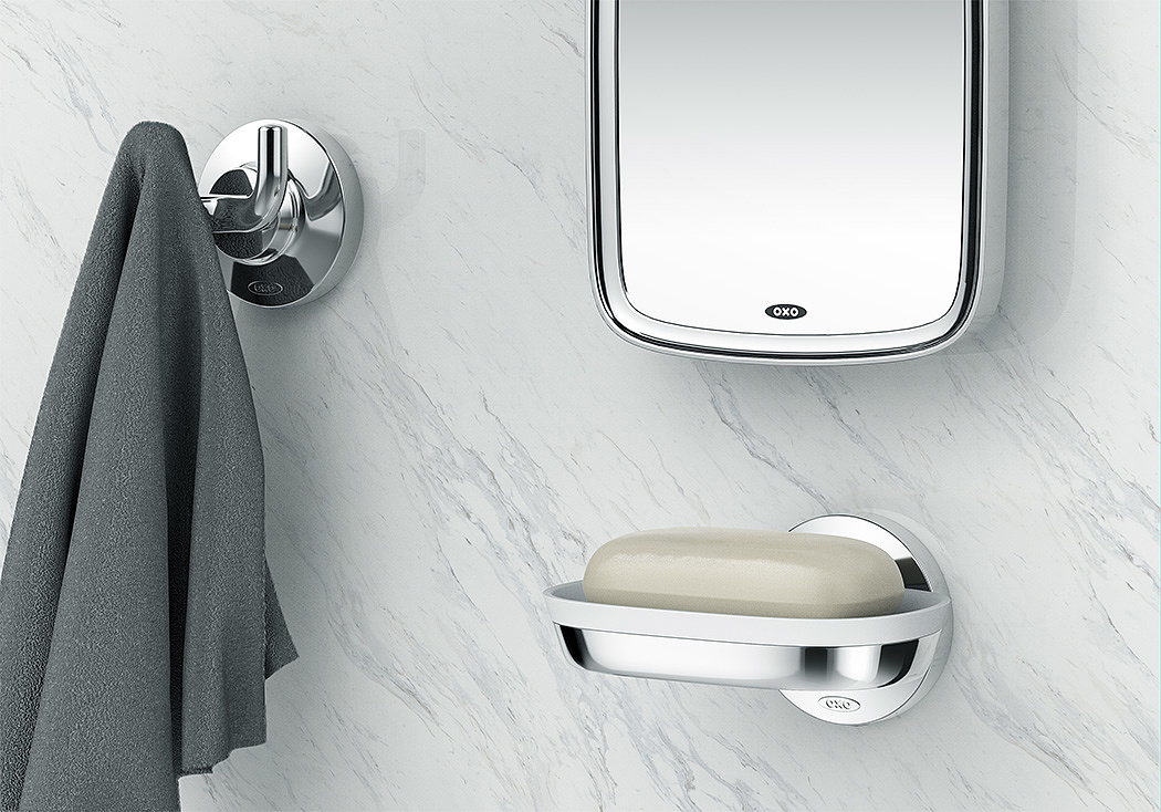 Soap rack，Wall mirror，sucker，Take a bath，