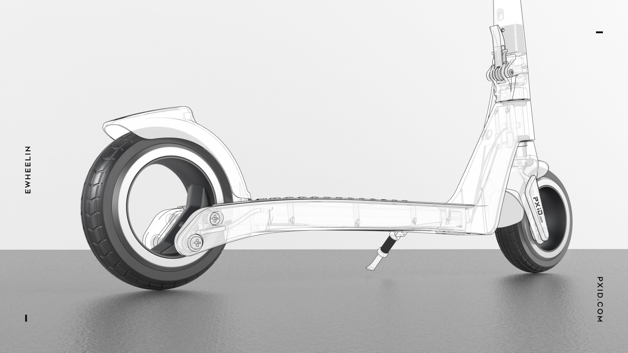 Design of electric scooter，Scooter design，Electric vehicle design，Design of transportation tools，