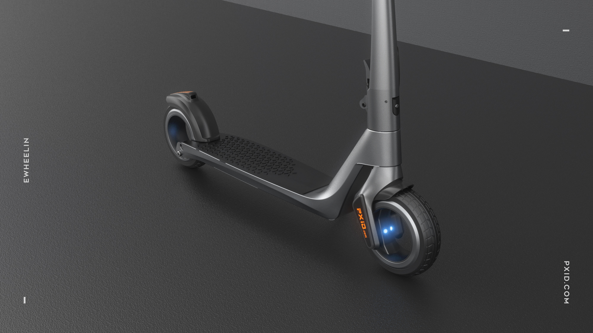 双空心轮电动滑板车设计