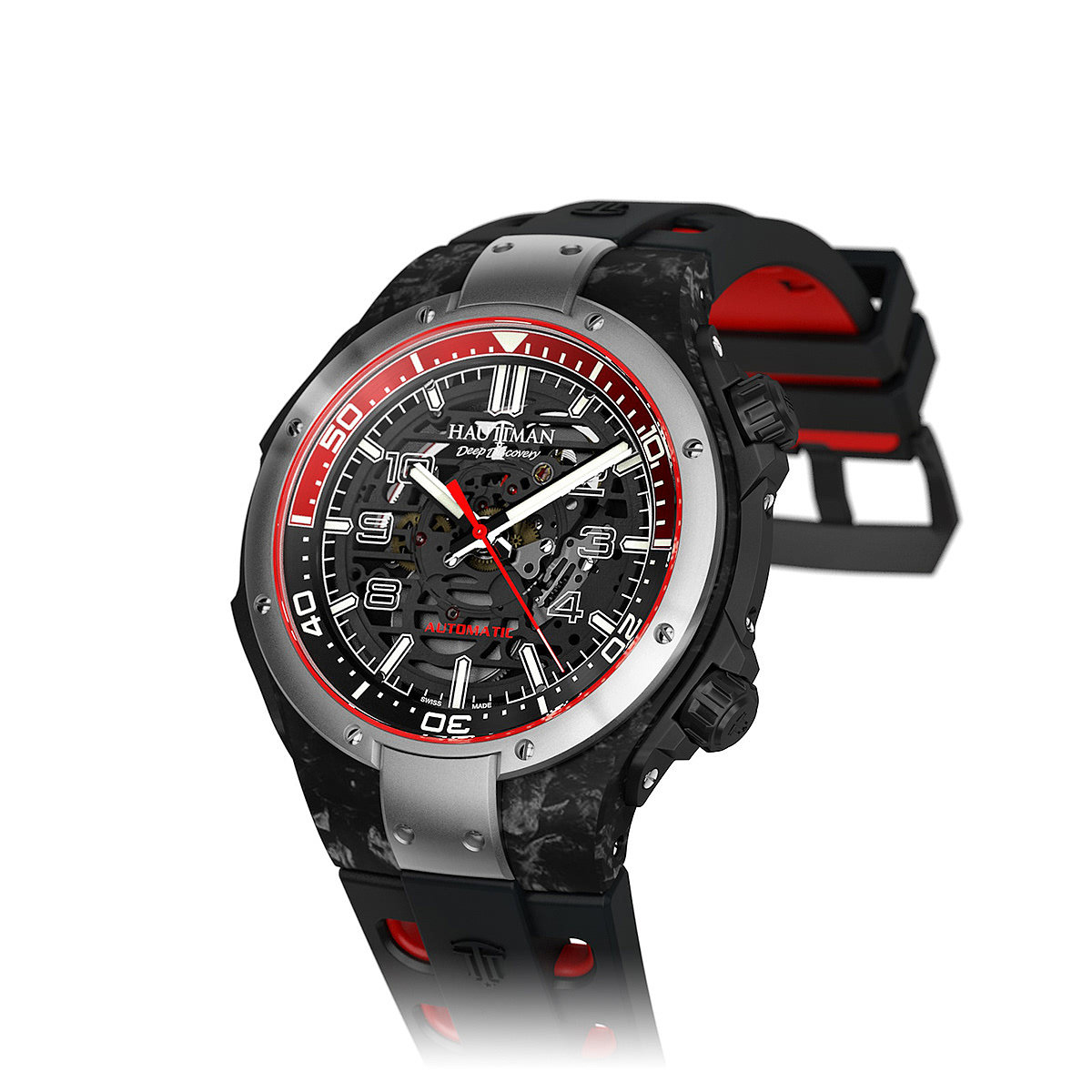 Wrist watch，skeleton，motion，