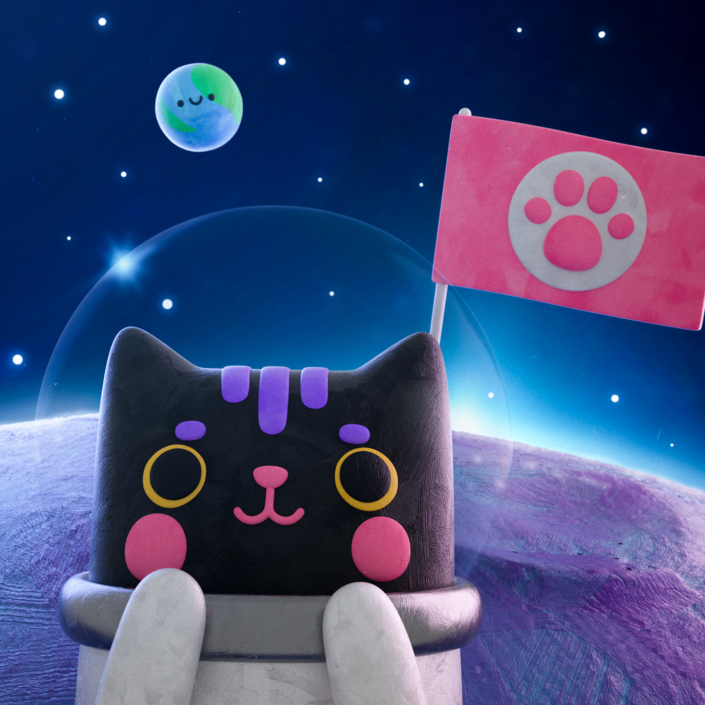 Cartoon，c4d，Character design，