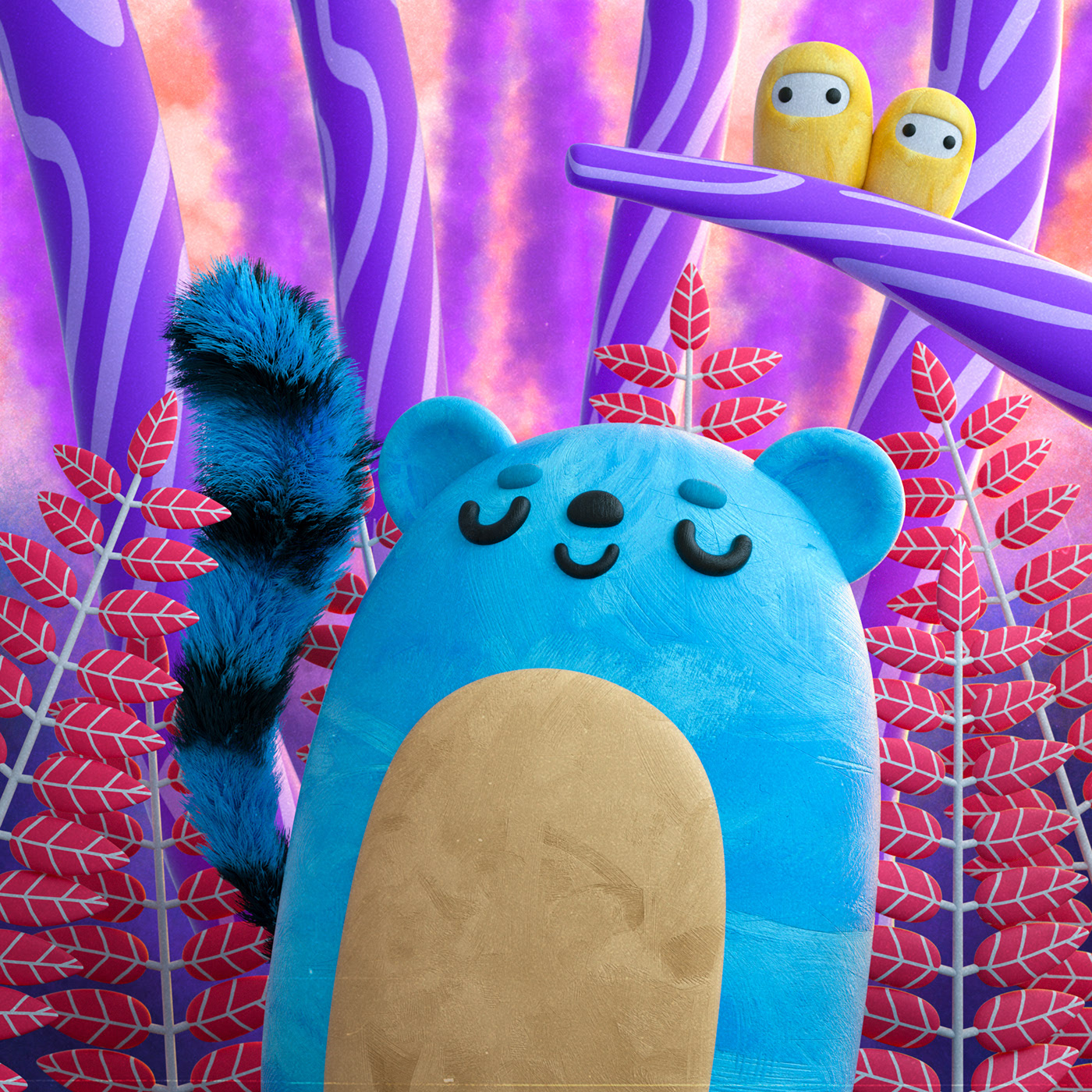 Cartoon，c4d，Character design，