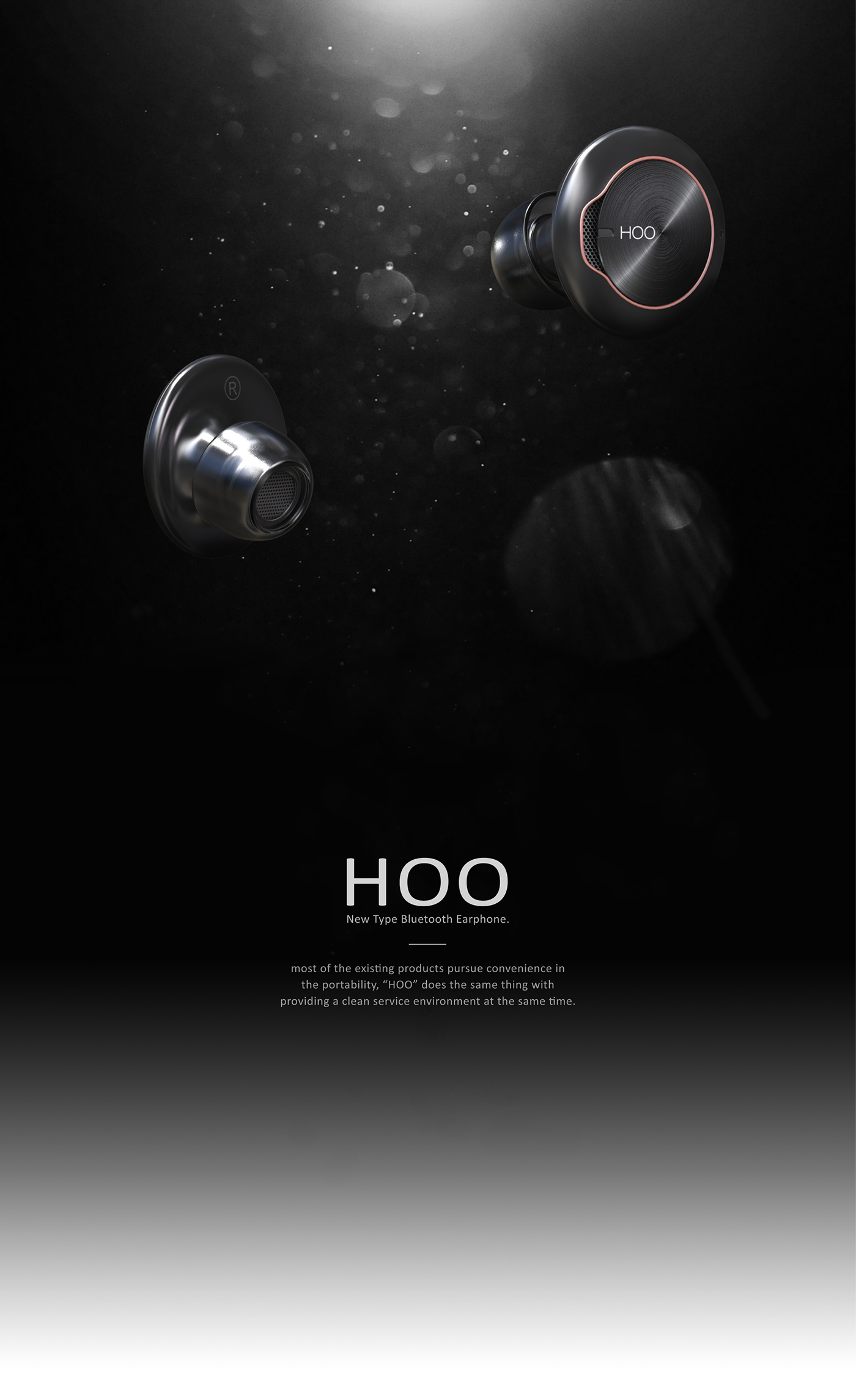 HOO，Bluetooth headset，black，