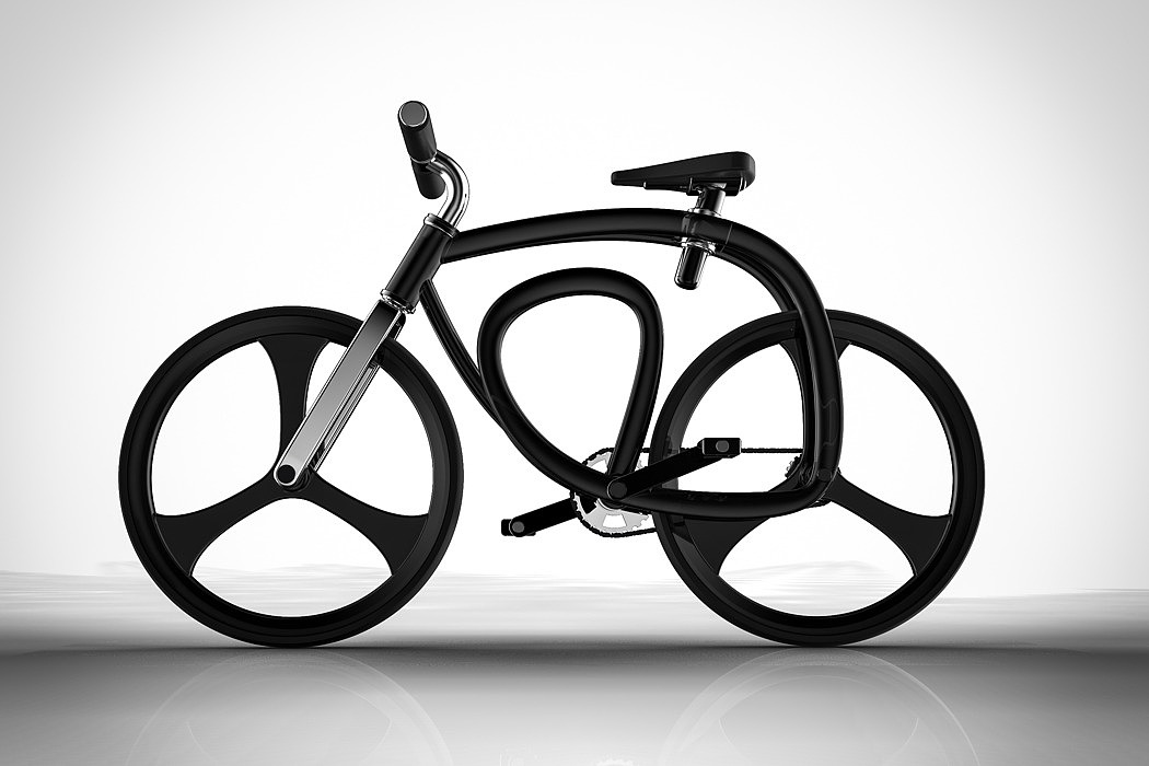 Bicycle，black，3D printing，