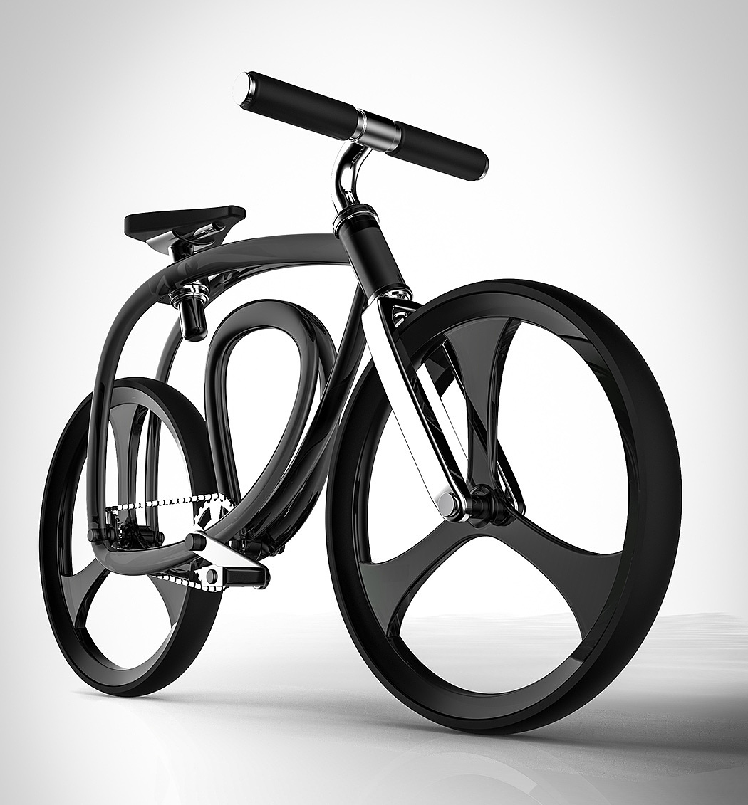 Bicycle，black，3D printing，