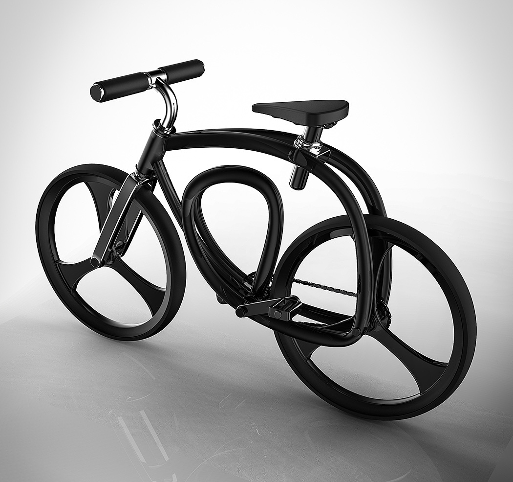 Bicycle，black，3D printing，