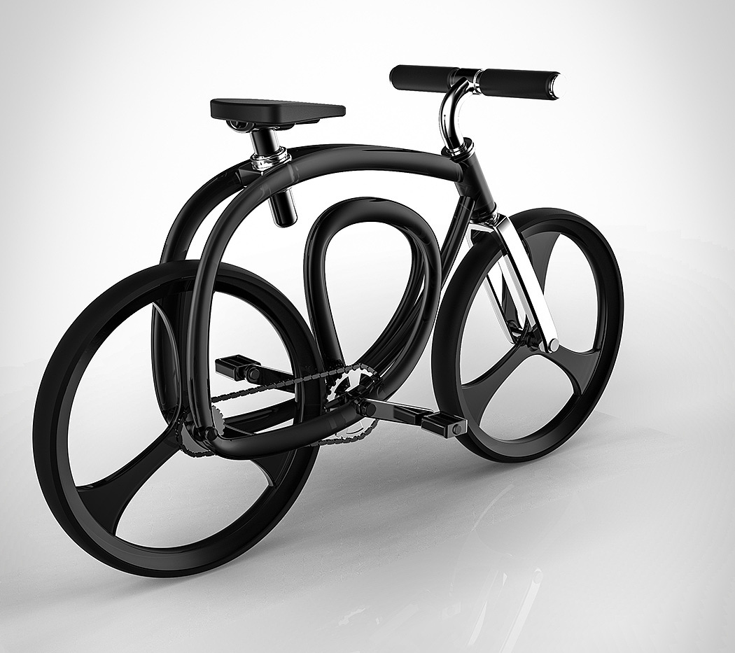 Bicycle，black，3D printing，