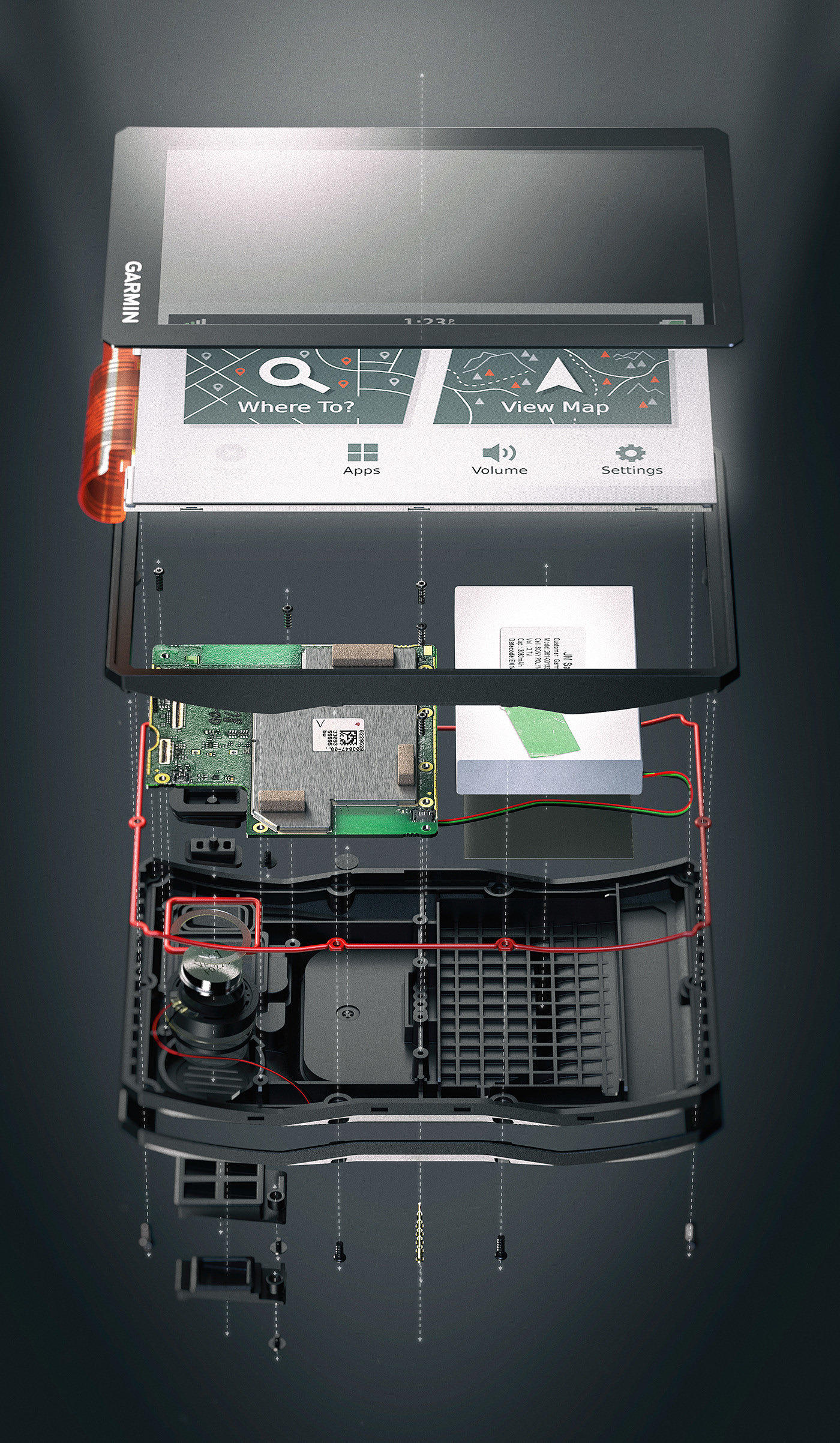 motorcycle，monitor，Global positioning system，