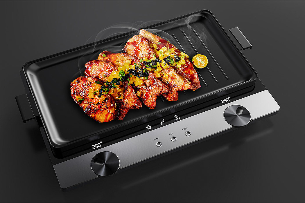 barbecue，Hot Pot，Induction plate，Multifunctional baking pan，