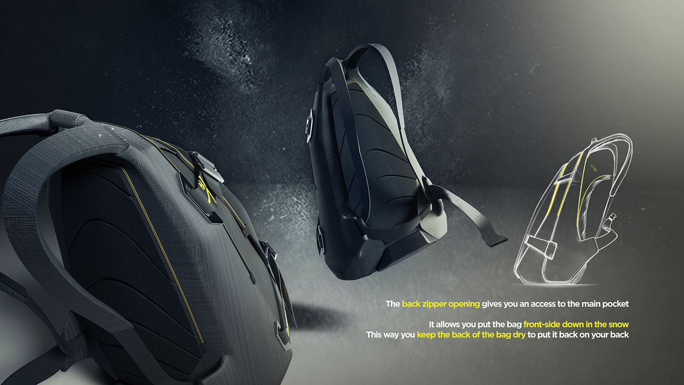 knapsack，outdoors，skiing，