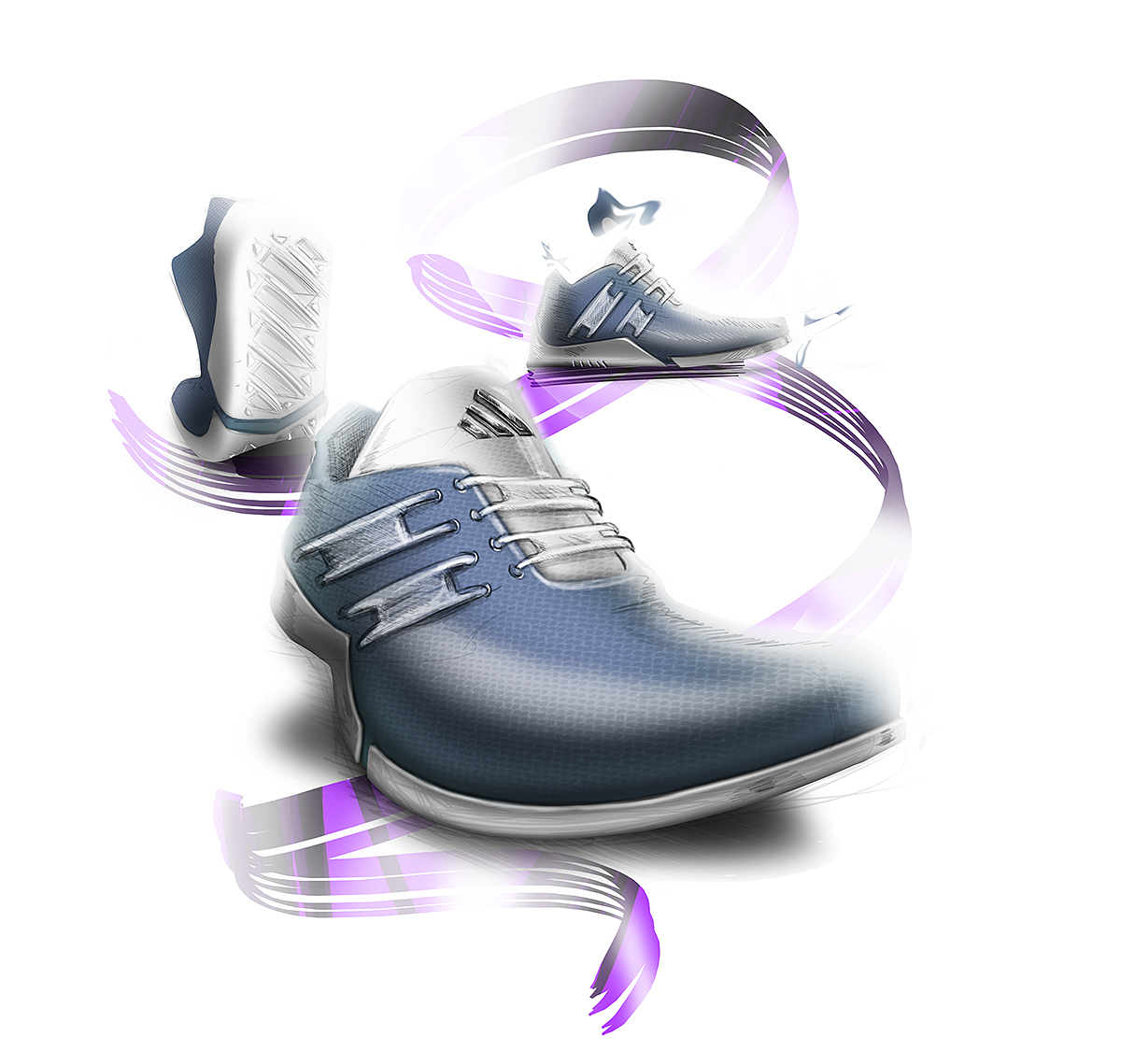 sketch，gym shoes，number，