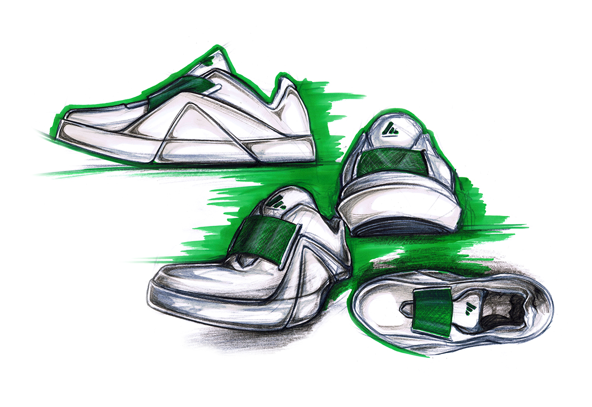 sketch，gym shoes，number，