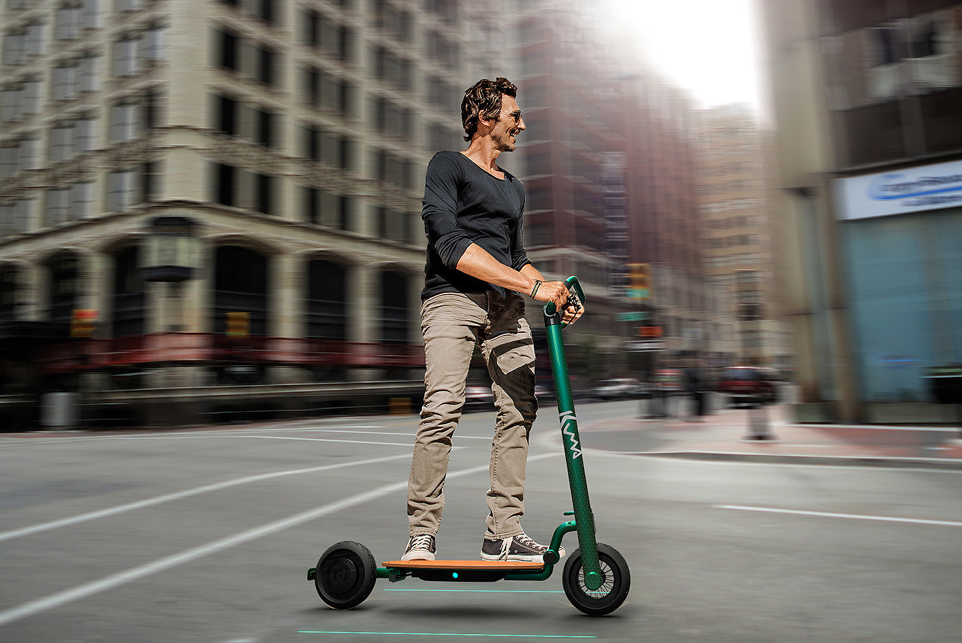 Urban transportation，Scooter，interactive，Portable，Kuma.，