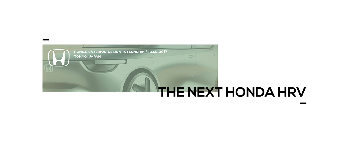 vehicle，Honda，Hand drawn，concept，HRV，