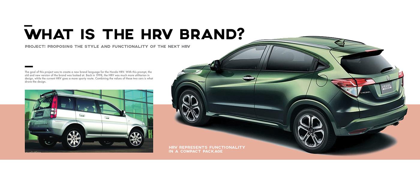 vehicle，Honda，Hand drawn，concept，HRV，