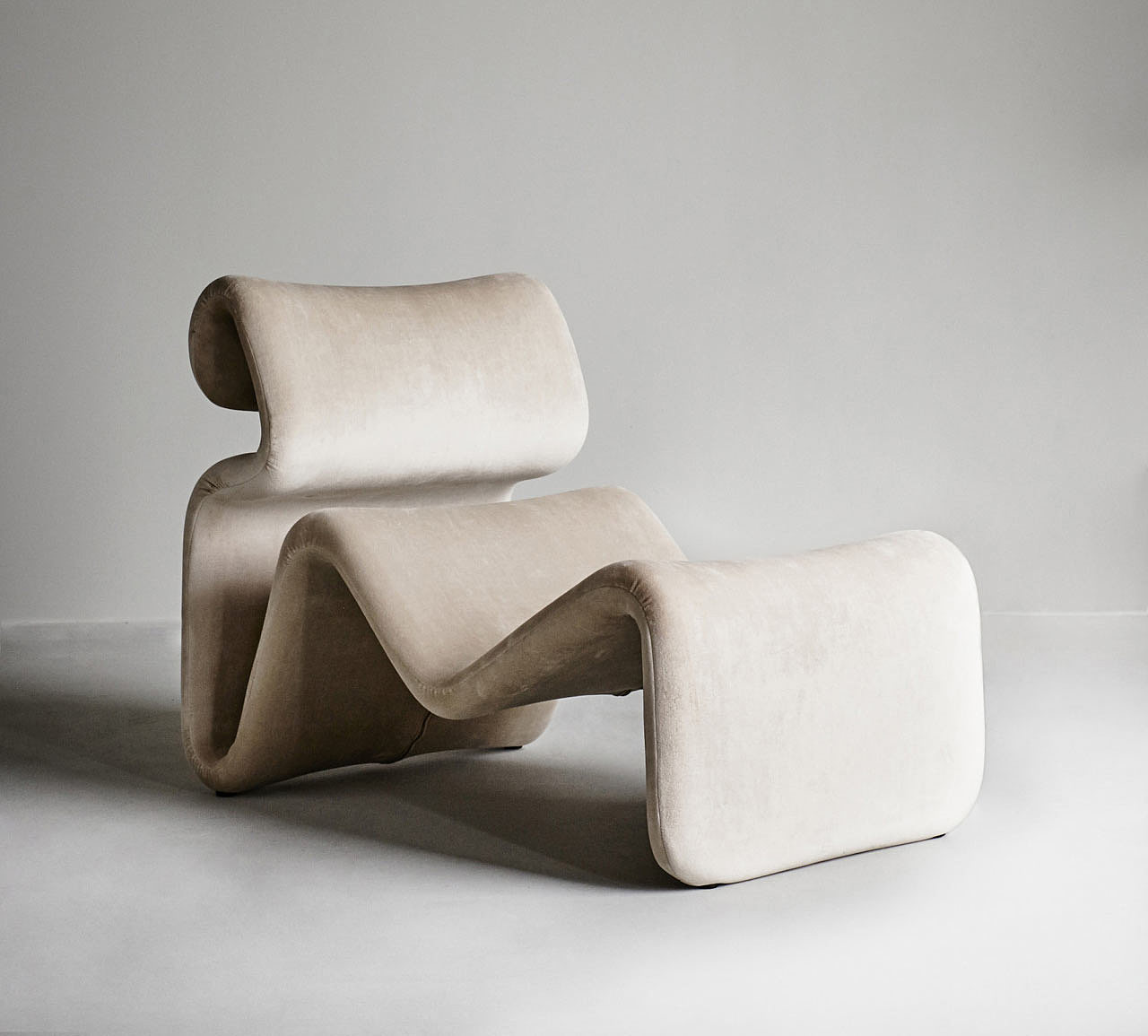 chair，bend，steel，Textile，1970s，