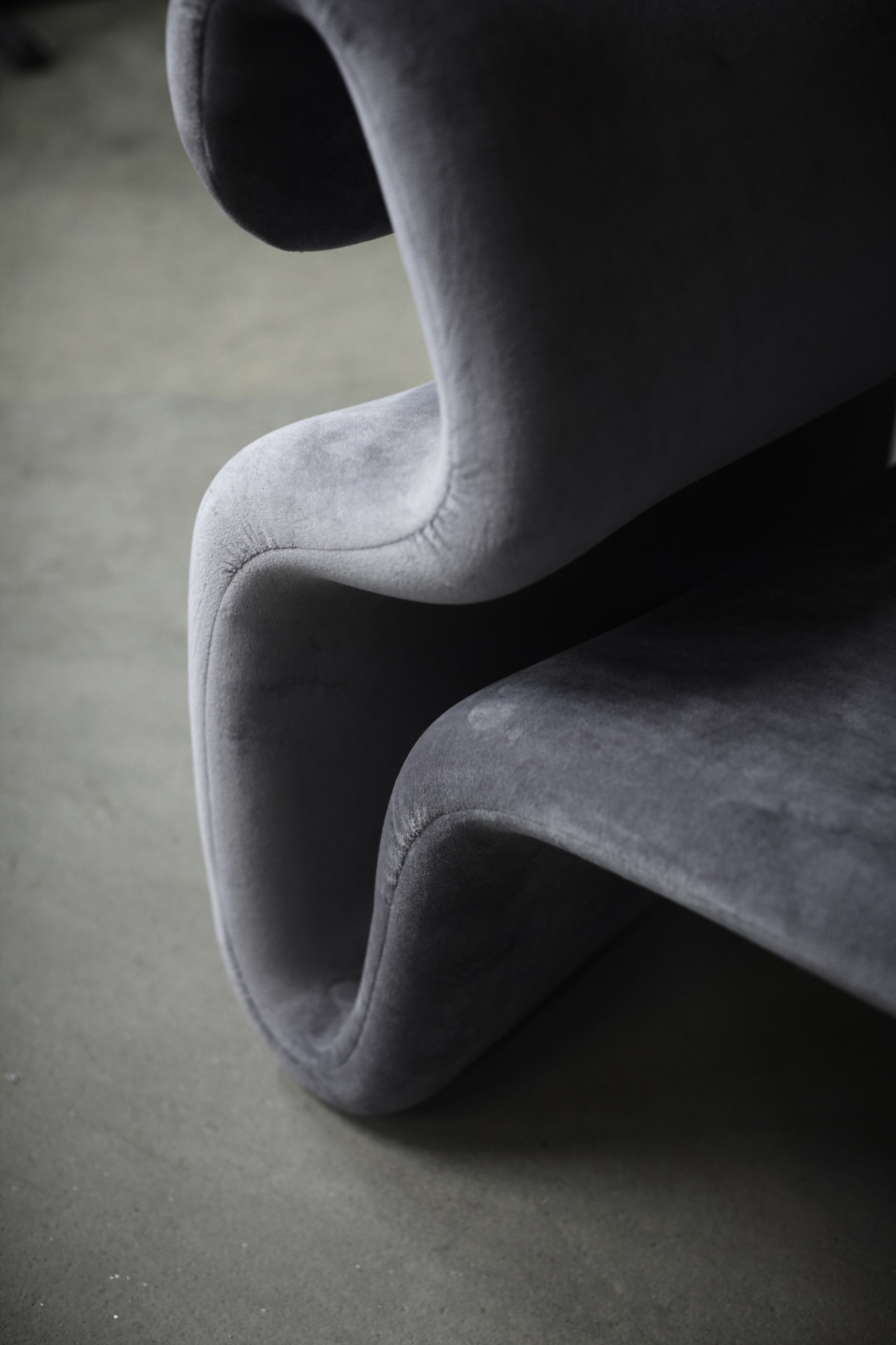 chair，bend，steel，Textile，1970s，