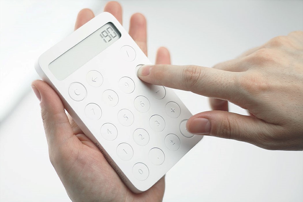 Calculator，electronic product，Minimalist design ，