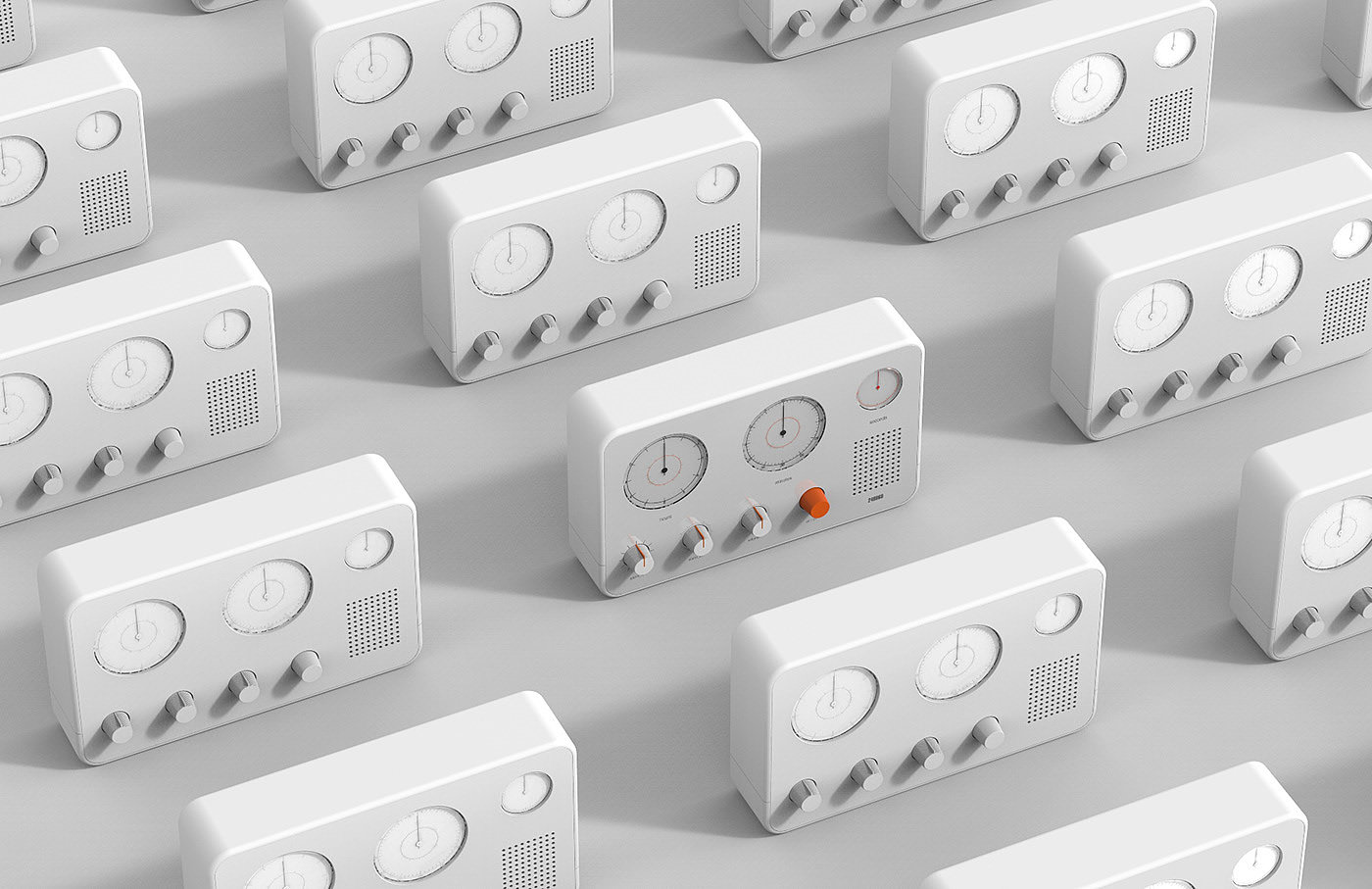 alarm clock，white，Clock，