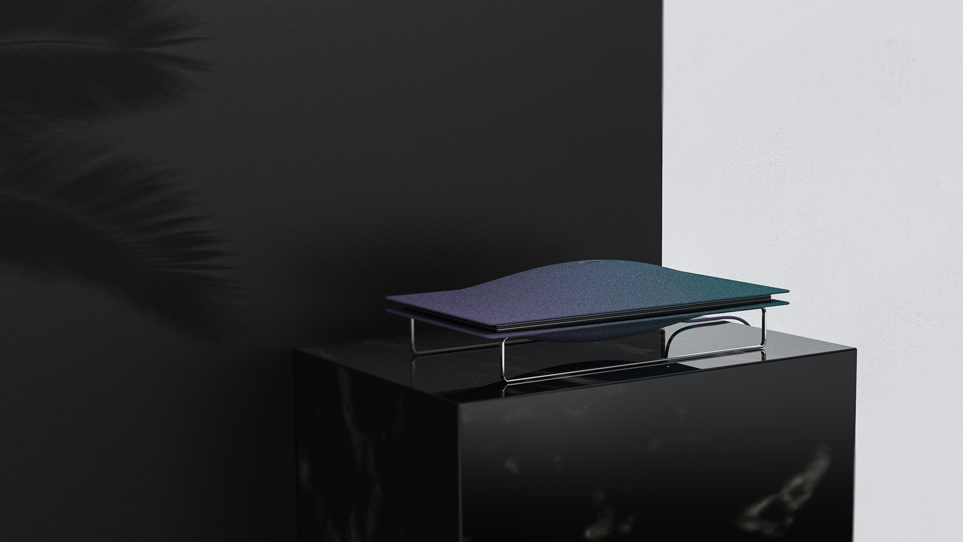 Sense of suspension，Gradient，Cloth material，Smart home design，Intelligent speaker design，Bluetooth speaker design，