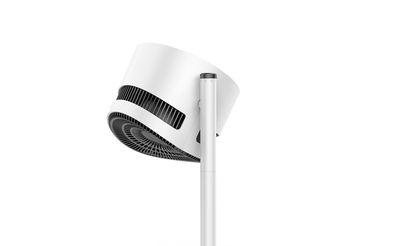 Fan，household，Desktop，to ground，white，