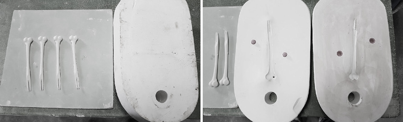 Bone fork，ceramics，white，concept，